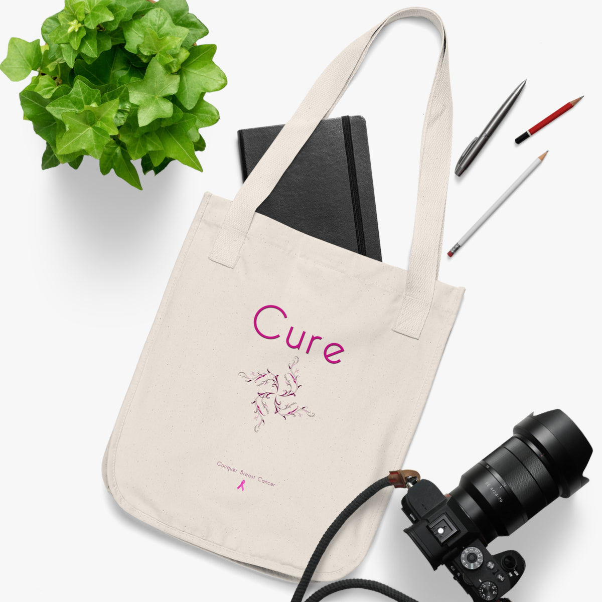 Cure Organic Canvas Tote Bag